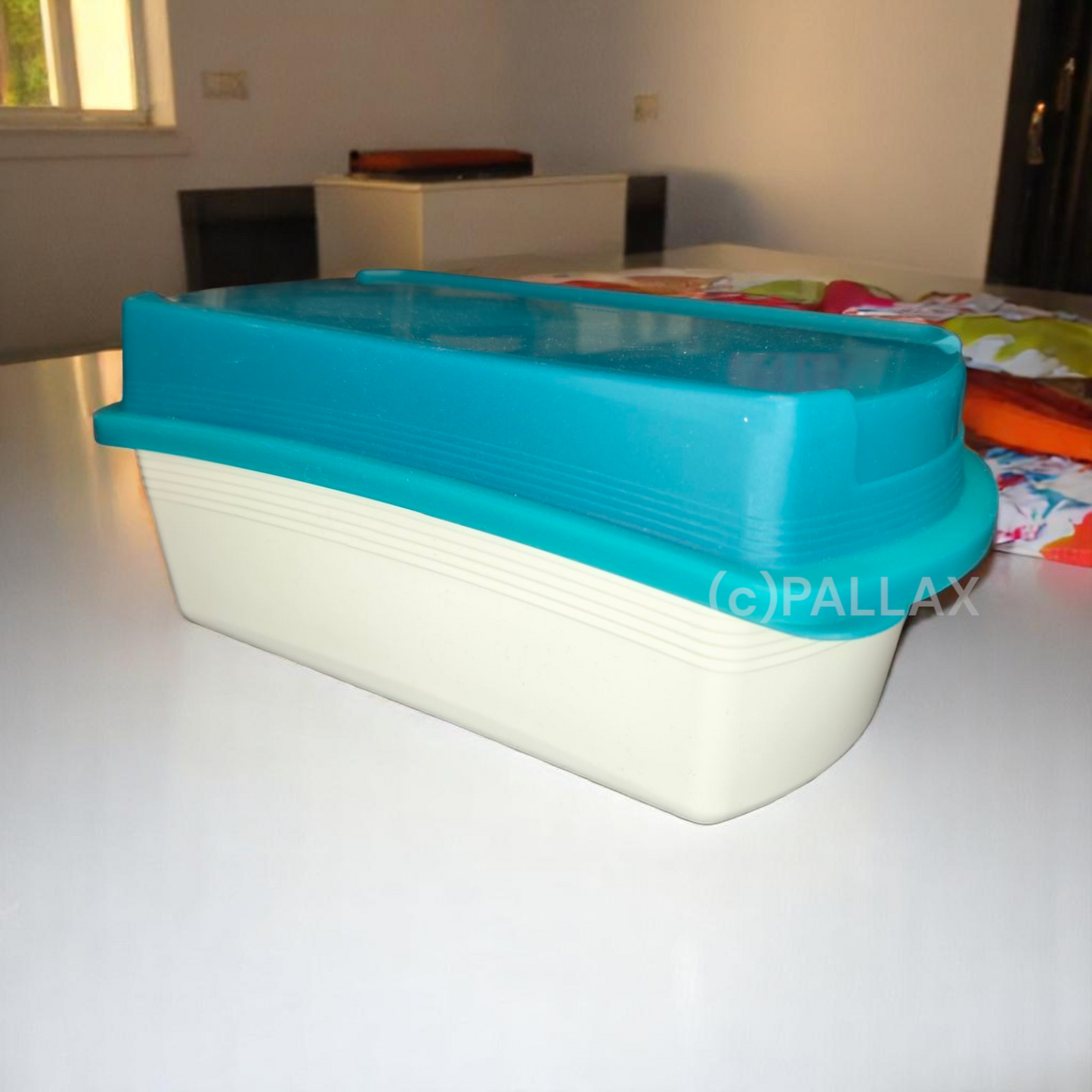 TUPPERWARE U23 FOUR SEASONS GROSSE LUNCHBOX 2,6 L MIT FRISCHEGITTER GRÜN WEISS
