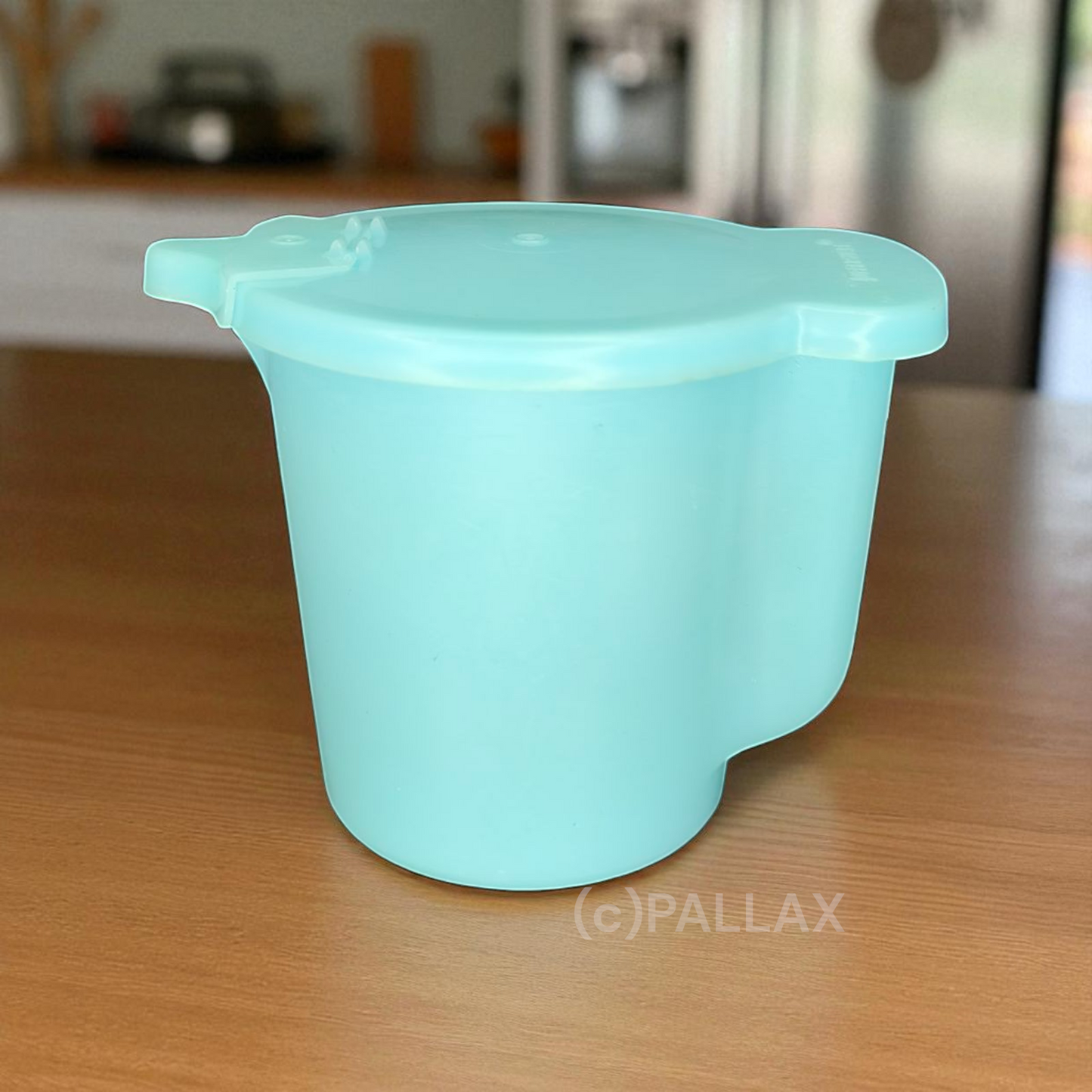 TUPPERWARE C19 MILCHKÄNNCHEN 350 ML TÜRKIS TRANSPARENT VINTAGE