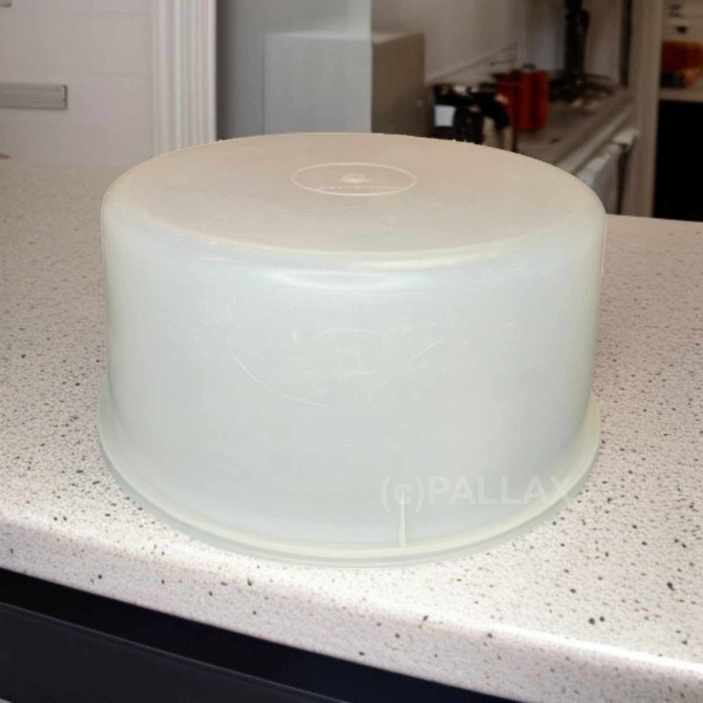 TUPPERWARE GROSSER TORTEN-GEFRIERBEHÄLTER FARBLOS SONDERMODELL VINTAGE