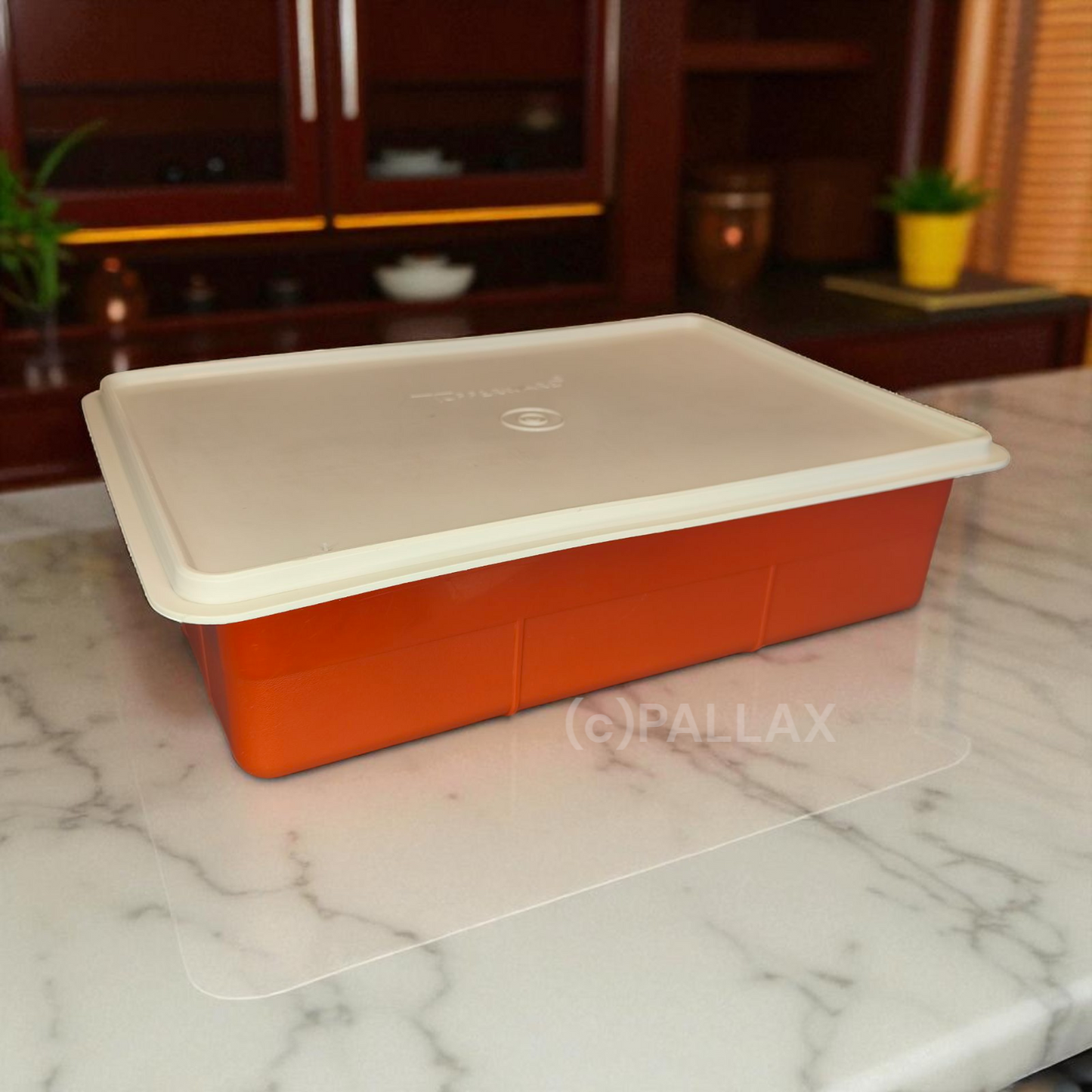 TUPPERWARE E02 HOBBY-BOX ORANGE WEISS WERKZEUGKISTE NÄHKISTE