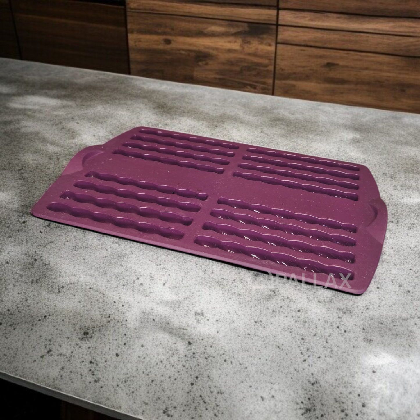 TUPPERWARE H53 SILIKONFORM STÄBCHEN LILA BACKFORM