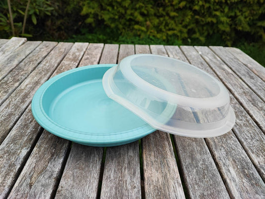 TUPPERWARE H09 ULTRA-PLUS KUCHENFORM + SILIKONDECKEL GRÜN