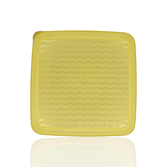 TUPPERWARE ERSATZTEIL PRIMA-KLIMA-DECKEL GELB TRANSPARENT 15,2 x 15,2 CM  A110