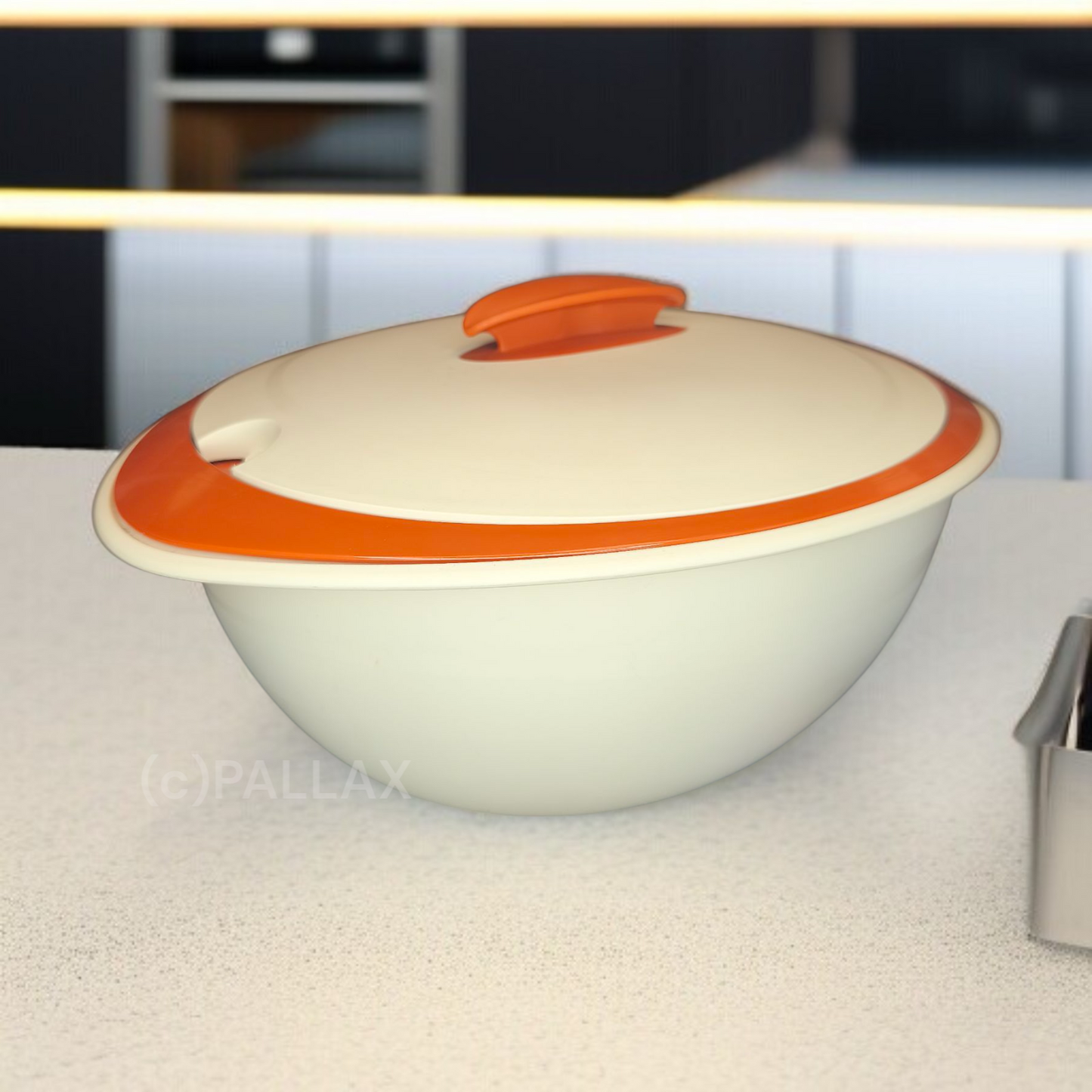 TUPPERWARE C132 THERMO-DUO 2,5 L + 3,1 L KARMESIN-ROT THERMO-SCHÜSSEL