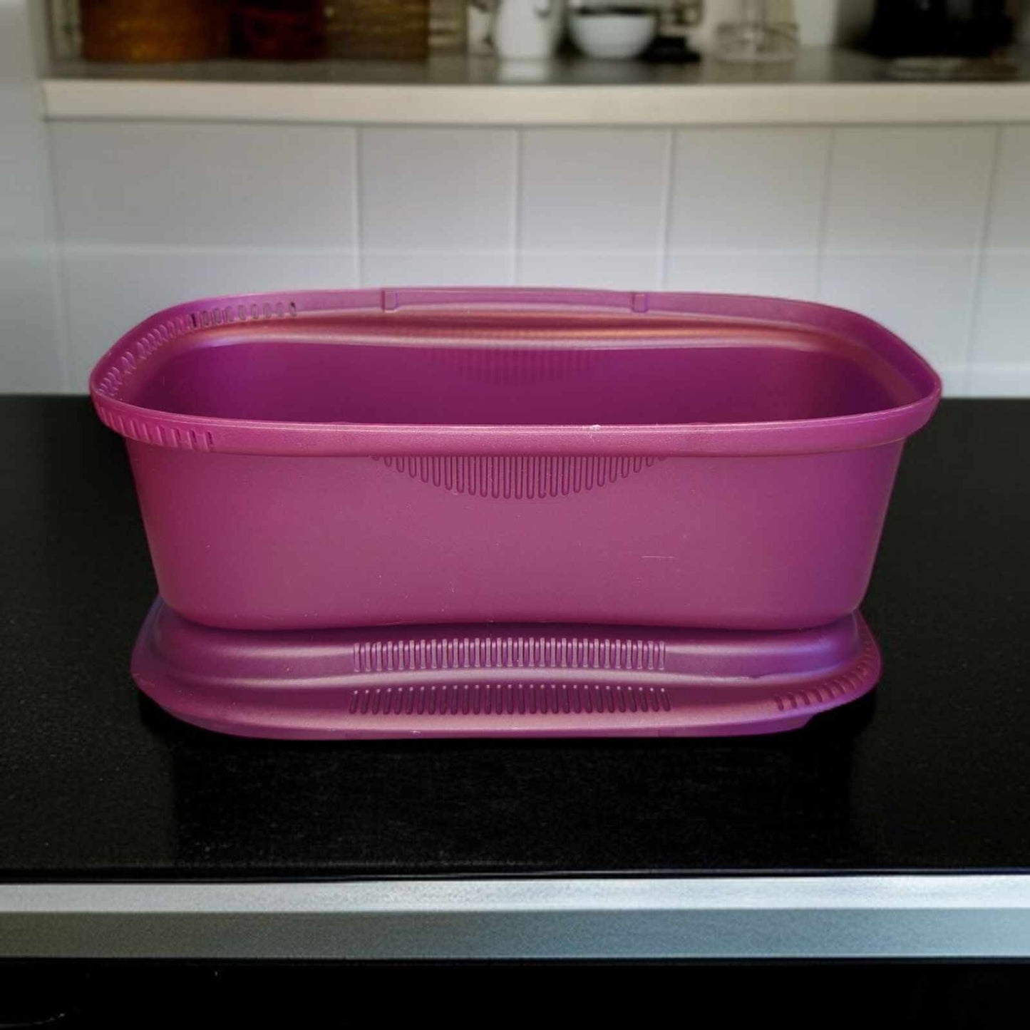 TUPPERWARE I57 PASTA-MEISTER 1,9 L LILA NUDELN AUS DER MIKROWELLE