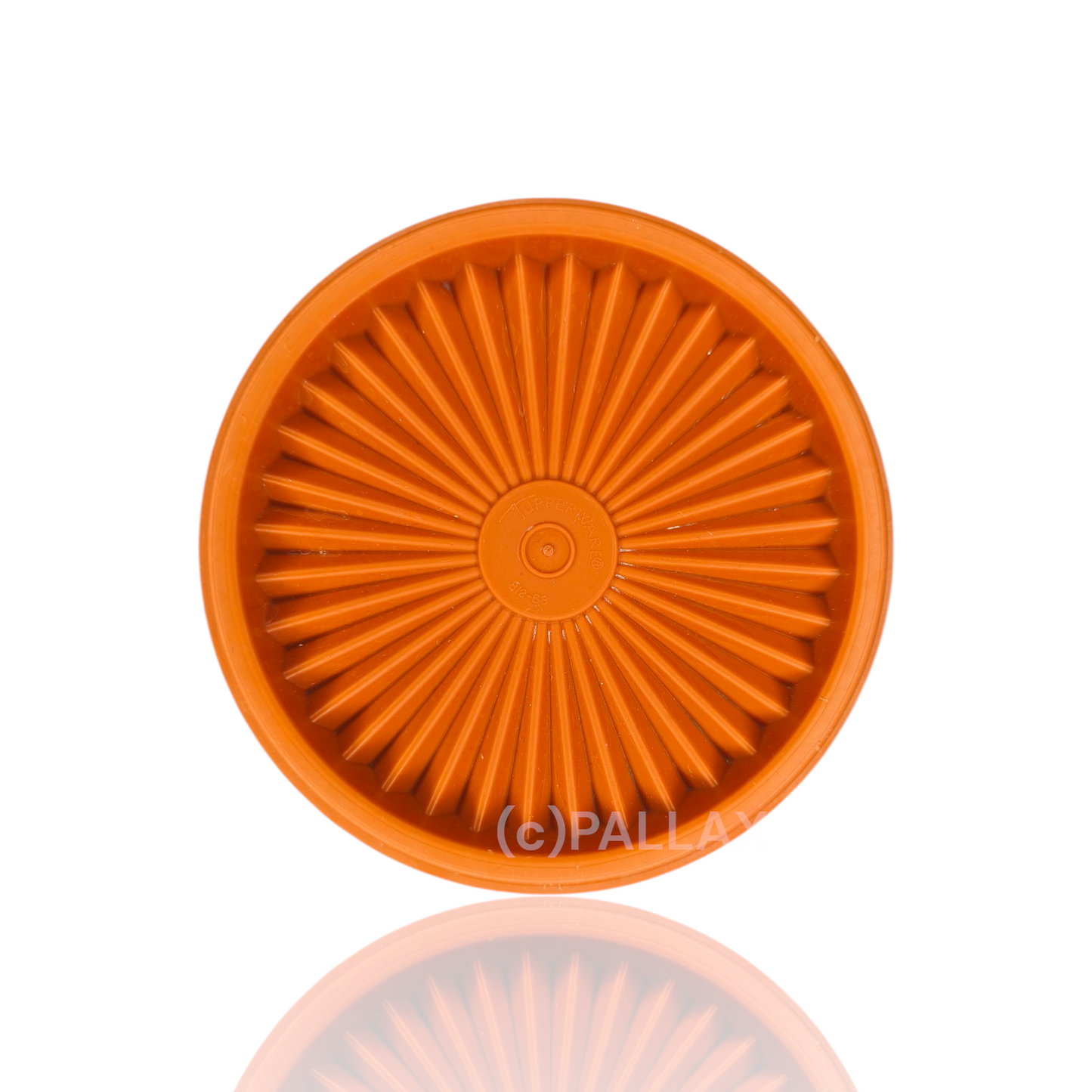 TUPPERWARE ERSATZTEIL SONNEN-DECKEL 13 CM ALT-ORANGE FÜR B19 SONNEN-TRIO