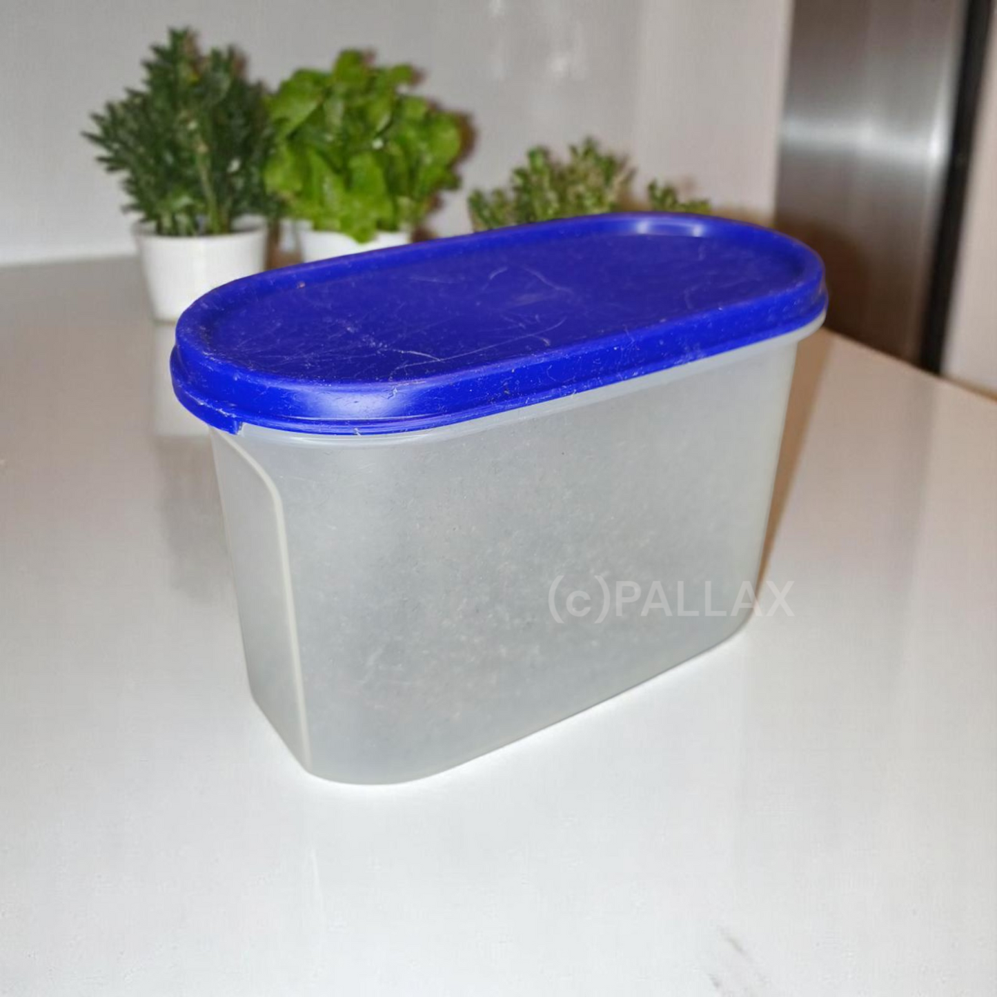 TUPPERWARE A62 EIDGENOSSE 1,1 L BLAU OHNE SCHÜTTKLAPPE VORRATSDOSE