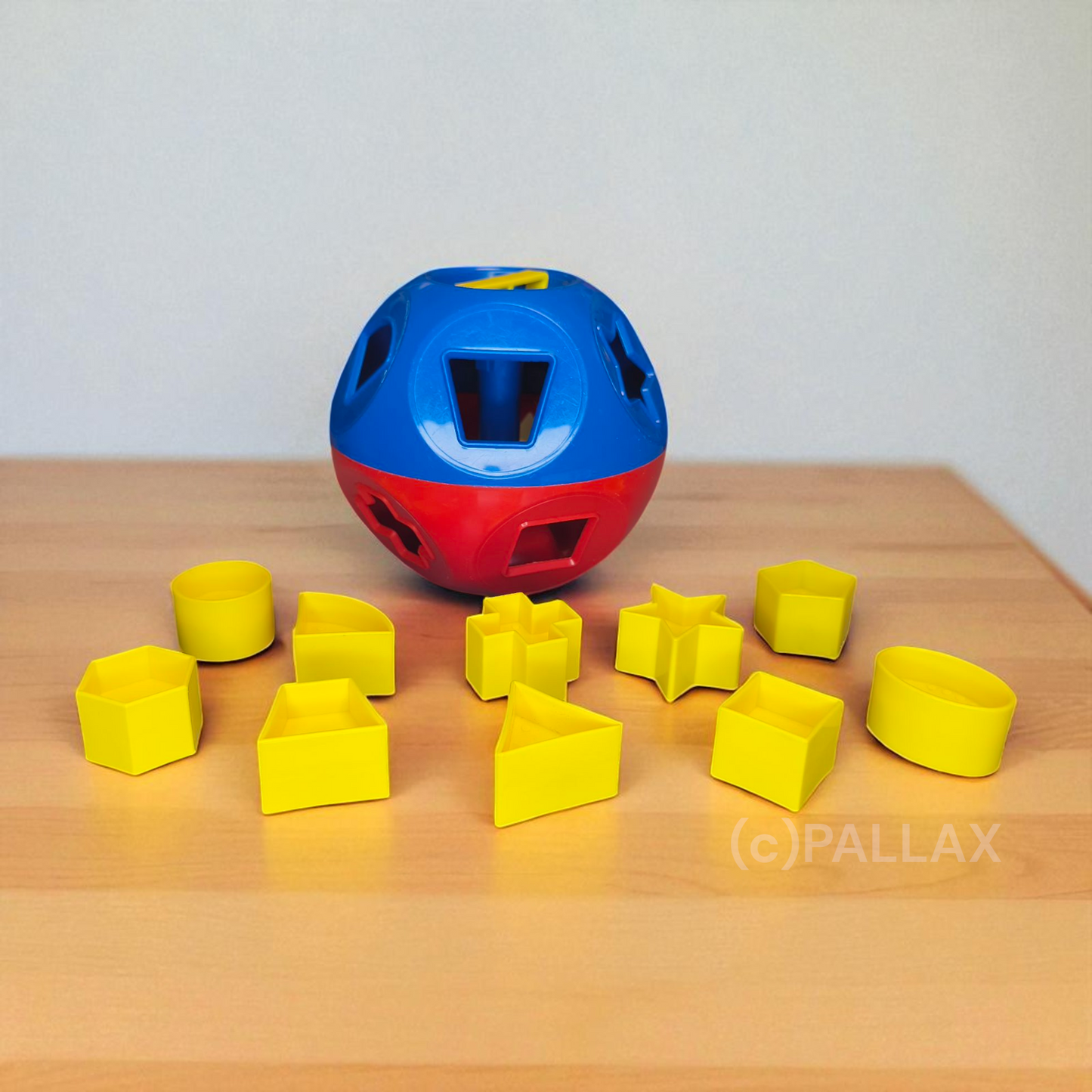 TUPPERWARE F02 KOMBI-BALL KINDER-SPIELZEUG TUPPERCARE ROT BLAU