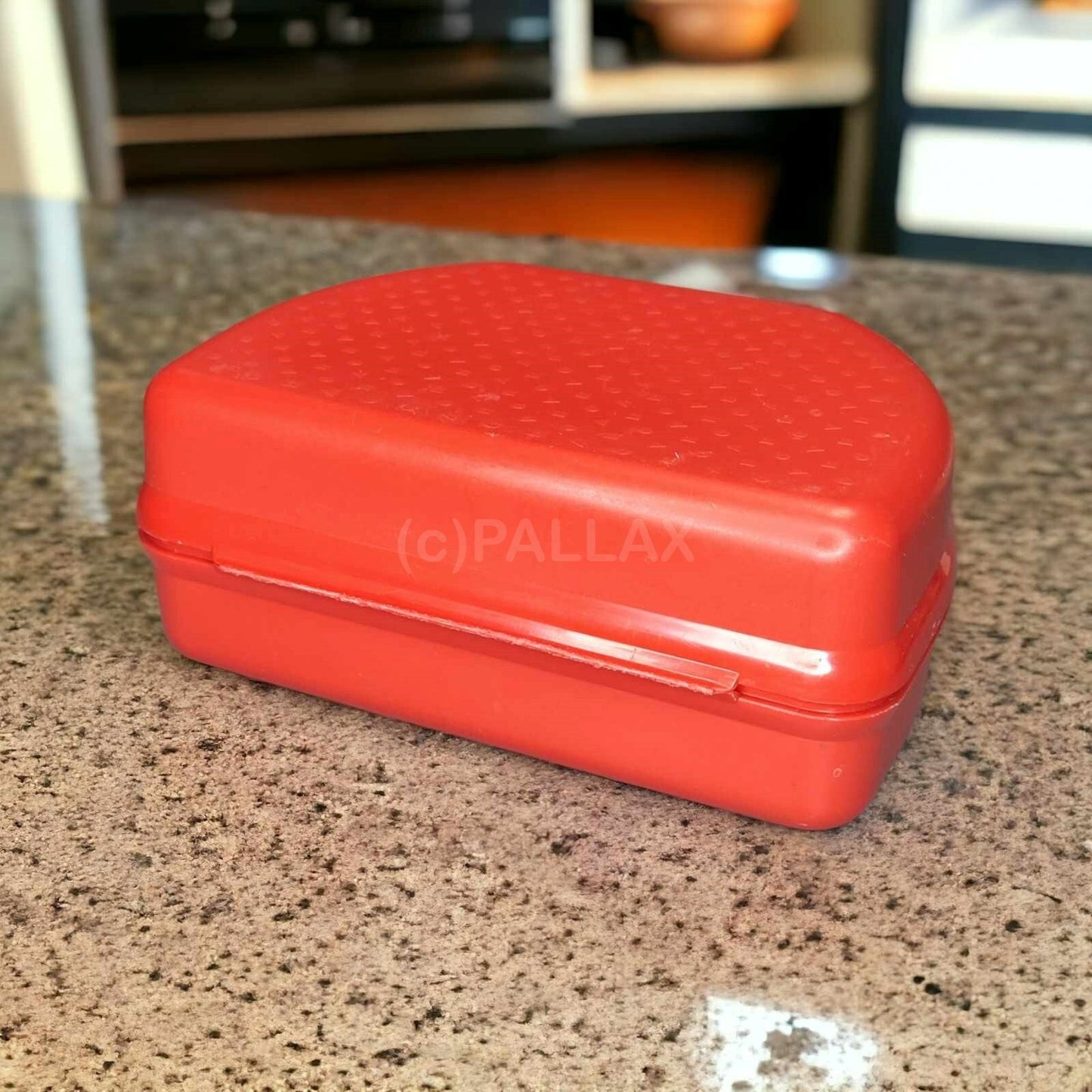TUPPERWARE C55 SNACKY ROT BROTDOSE PAUSEN-BOX