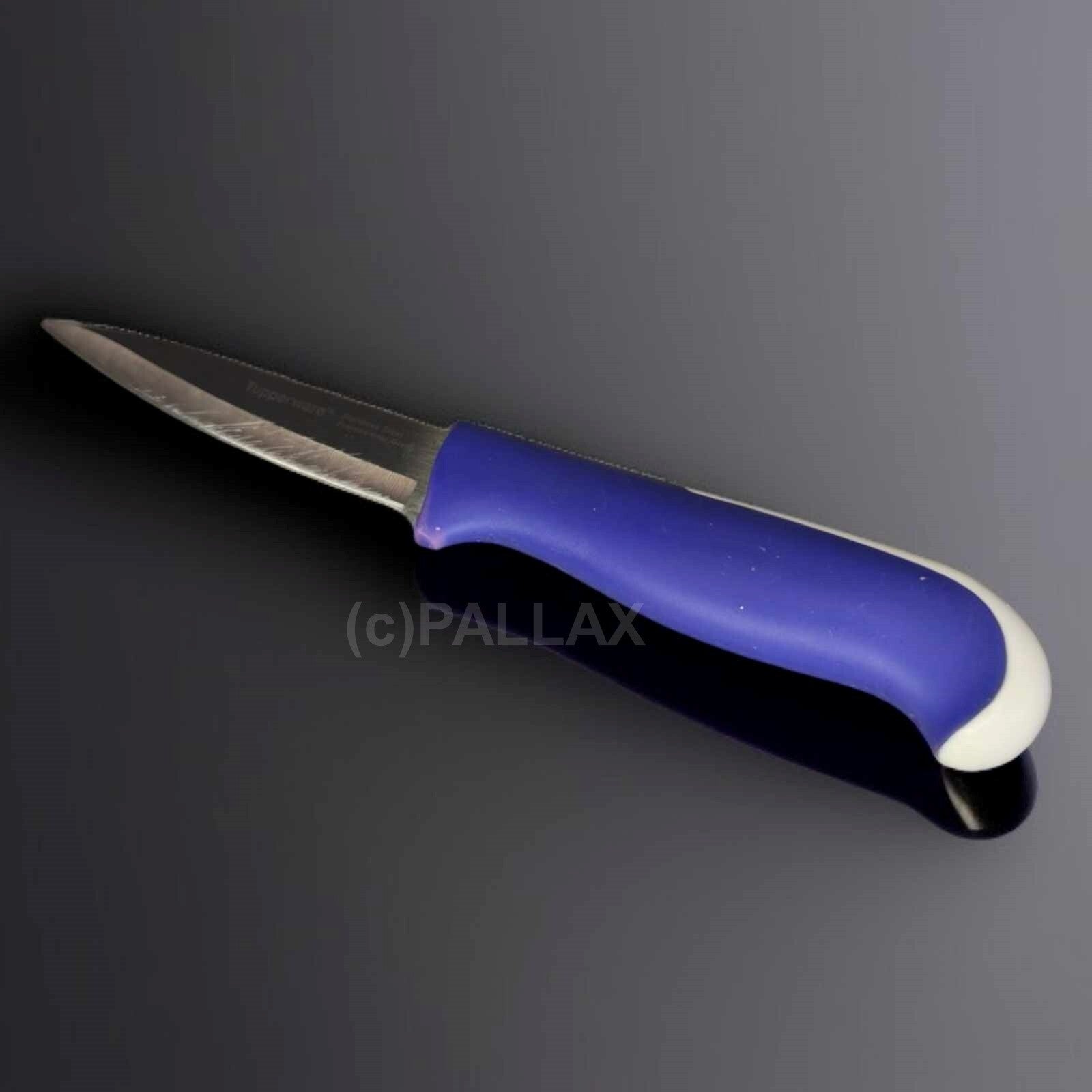 TUPPERWARE D85 ERGONOMIC UNIVERSALMESSER BLAU WEISS EDELSTAHL