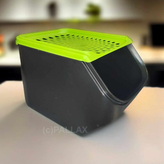 TUPPERWARE A168 ZWIEBEL-LAGER 5,5 L SCHWARZ GRÜN VORRATSBEHÄLTER