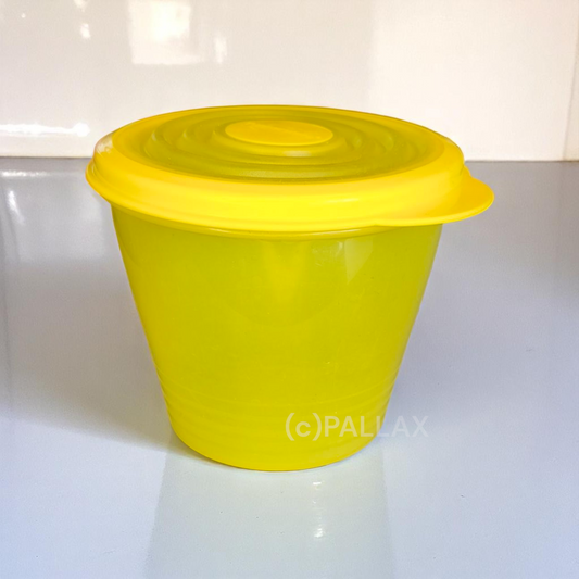 TUPPERWARE B35 BUNGEE 800 ML VORRATSDOSE MIT SILIKON-DECKEL GELB