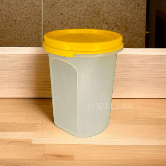 TUPPERWARE A76 EIDGENOSSE RUND 440 ML SONNENGELB VORRATSDOSE