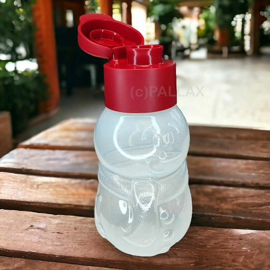 TUPPERWARE C170 ECO EASY SCHNEEMANN KINDER-TRINKFLASCHE 350 ML ROT WEISS