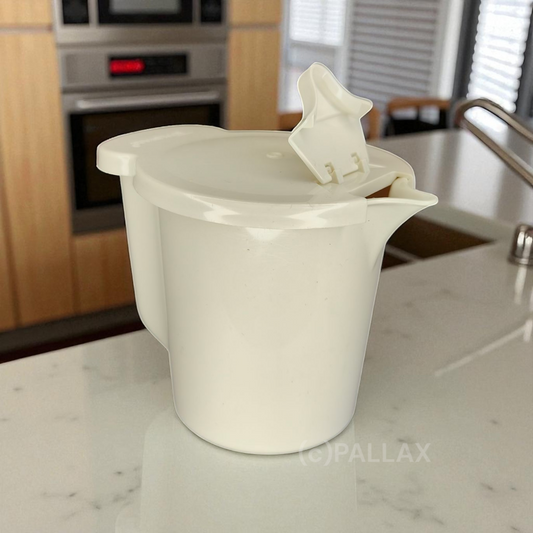 TUPPERWARE C19 MILCHKÄNNCHEN 350 ML WEISS VINTAGE