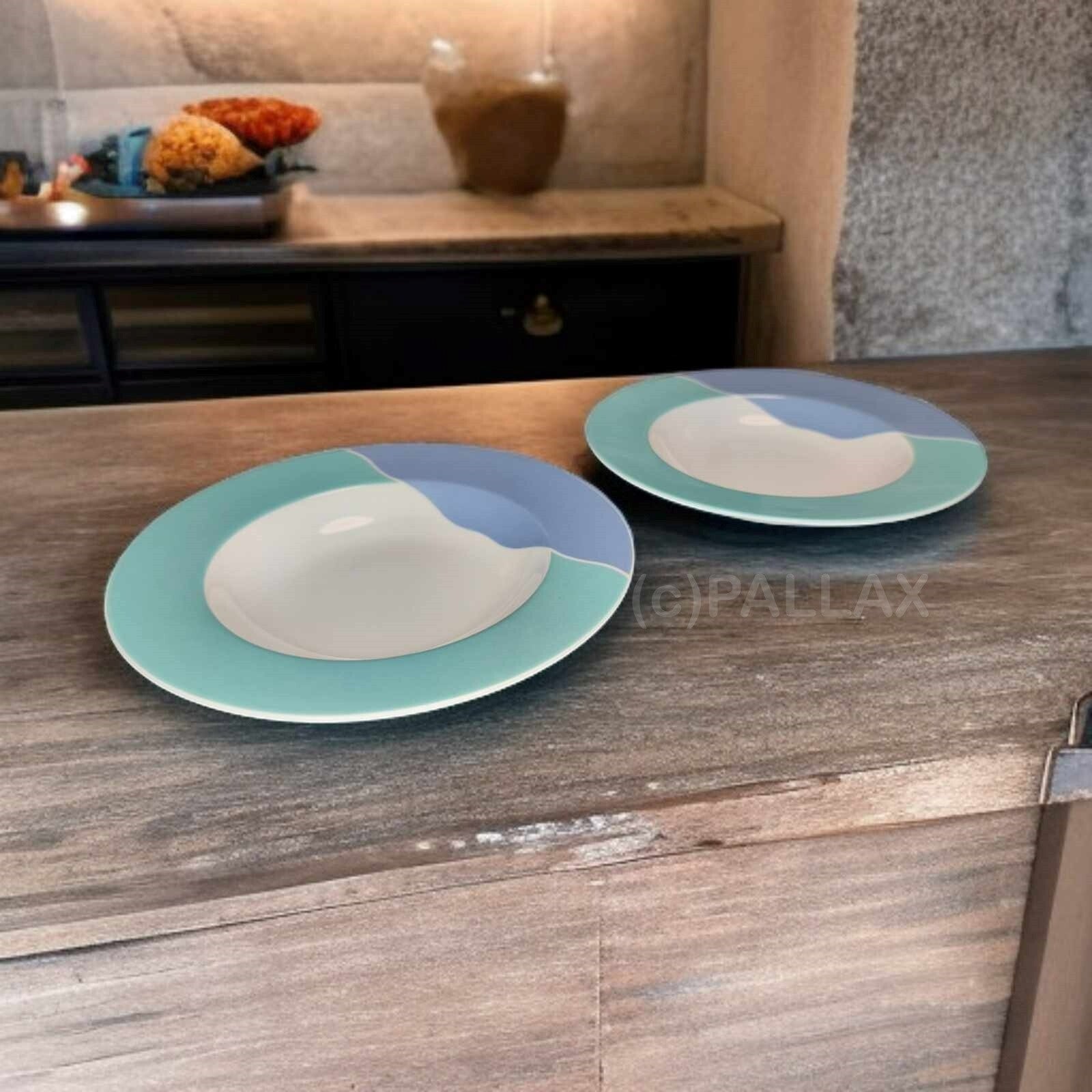 TUPPERWARE JUNGE WELLE PORZELLAN 2 ESSTELLER SONDERMODELL