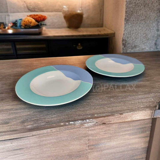 TUPPERWARE JUNGE WELLE PORZELLAN 2 ESSTELLER SONDERMODELL