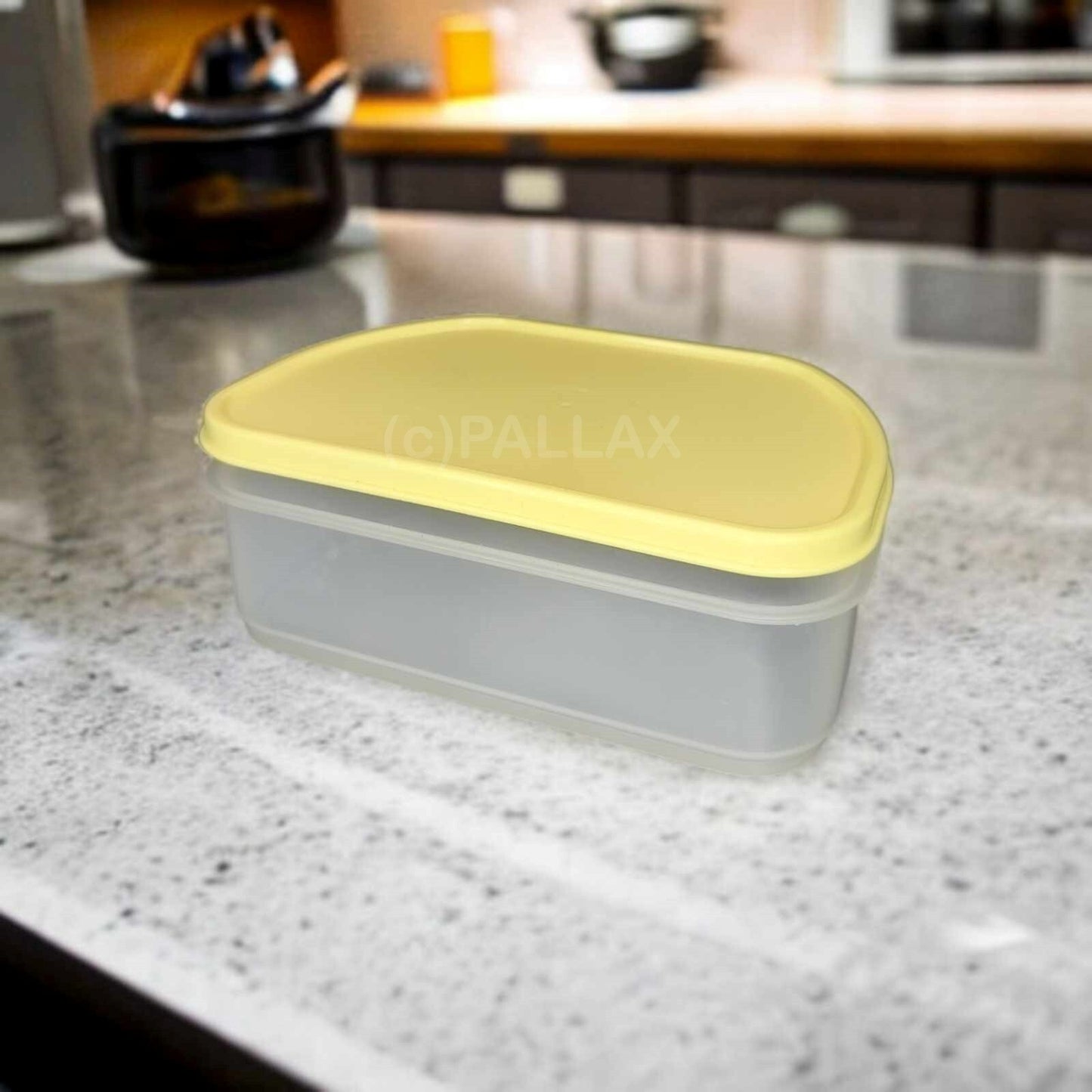 TUPPERWARE A22 FRISCHE-KABINETT HALB 650 ML GELB KÜHLSCHRANK VORRATSDOSE