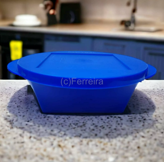 TUPPERWARE C140 MEDITERRANO SERVIERSCHALE 600 ML BLAU