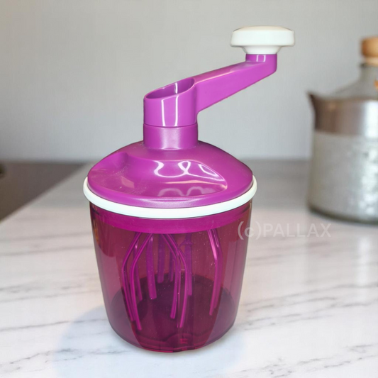 TUPPERWARE D146 SPEEDY-CHEF 1,25 L LILA EASY-MIX SAHNE RÜHRGERÄT MIXER