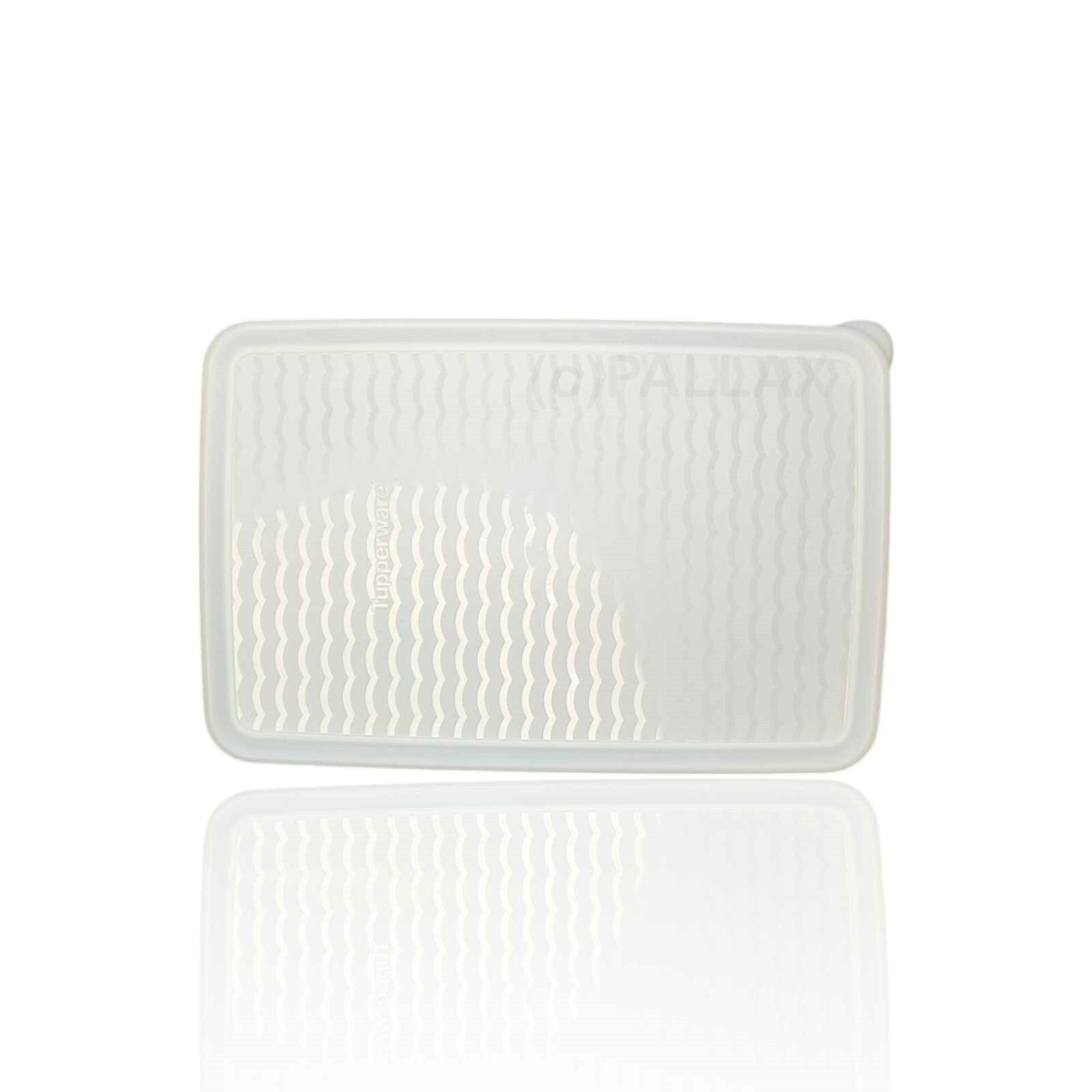 TUPPERWARE ERSATZTEIL PRIMA-KLIMA-DECKEL WEISS TRANSPARENT 22,8 x 15,2 CM  A111