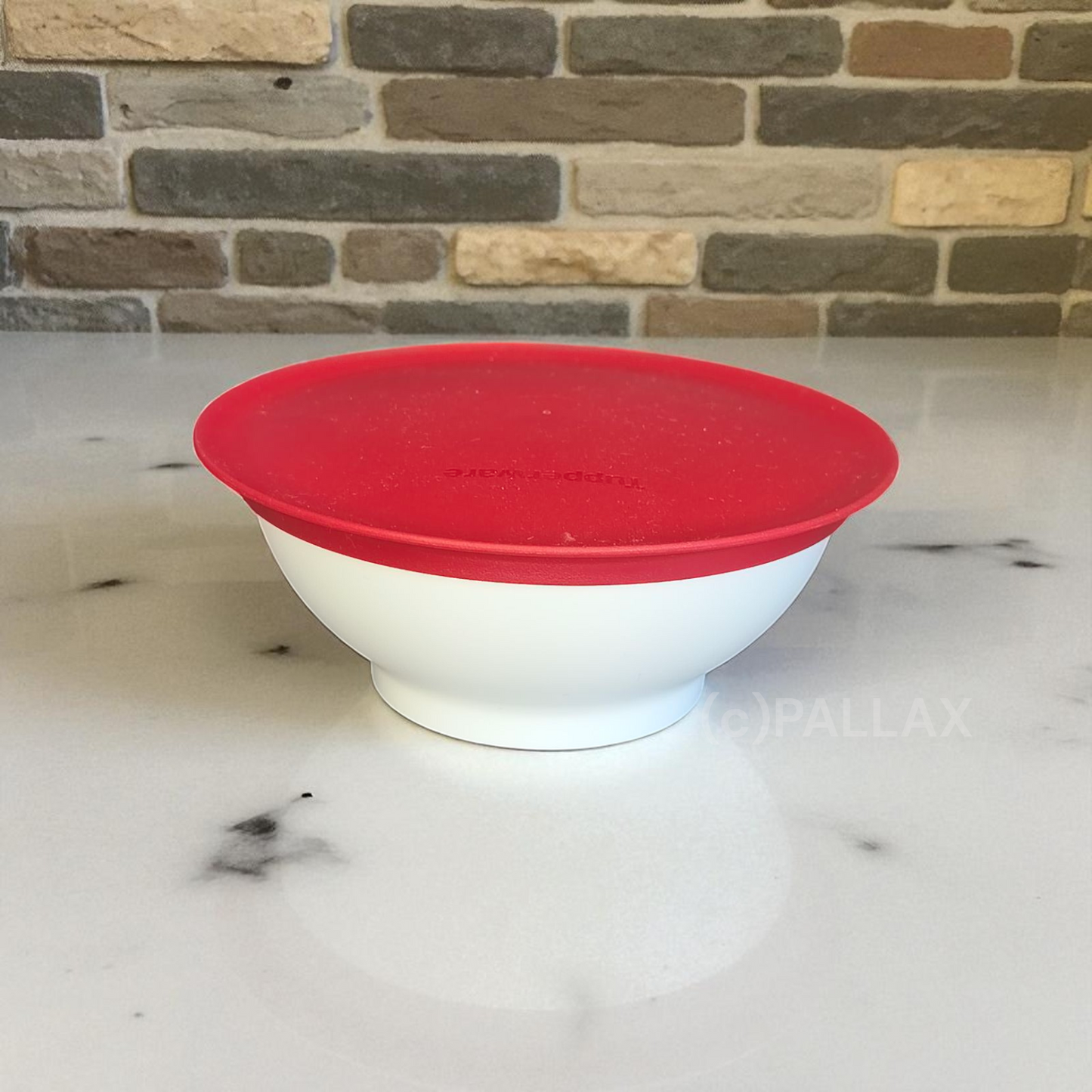 TUPPERWARE C156 ALLEGRA DESSERT-SCHÄLCHEN 275 ML ROT WEISS SCHALE