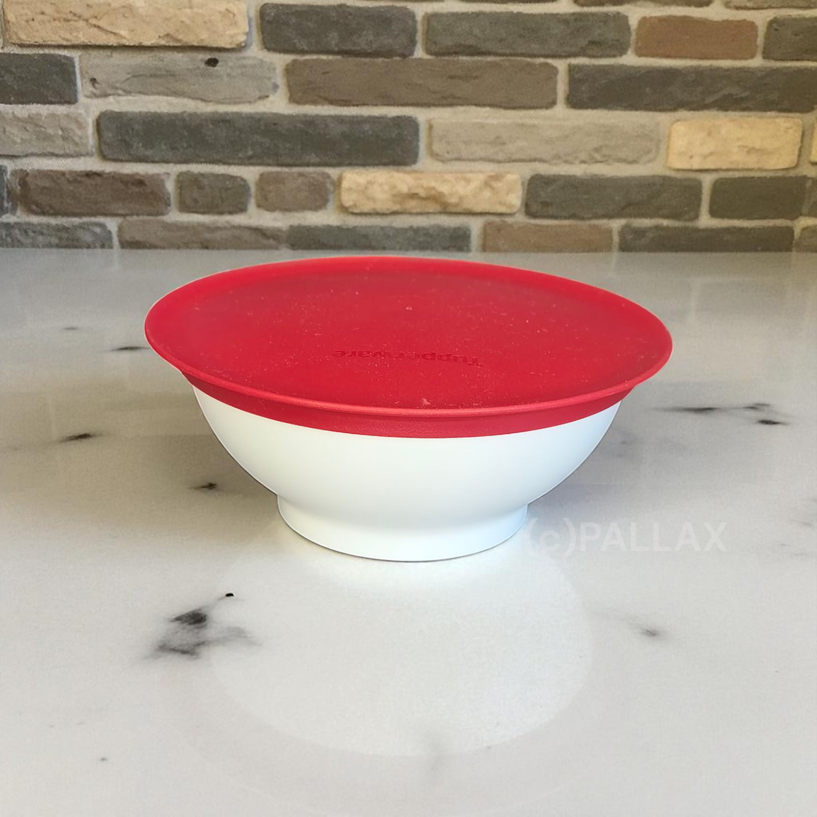 TUPPERWARE C156 ALLEGRA DESSERT-SCHÄLCHEN 275 ML ROT WEISS SCHALE