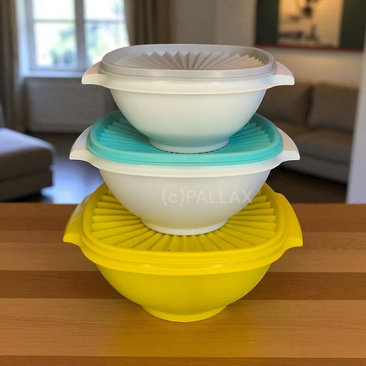 TUPPERWARE B13 PARTY-SONNEN 750 ML 1,25 L 1,75 L MEHRFARBIG SCHÜSSEL-SET