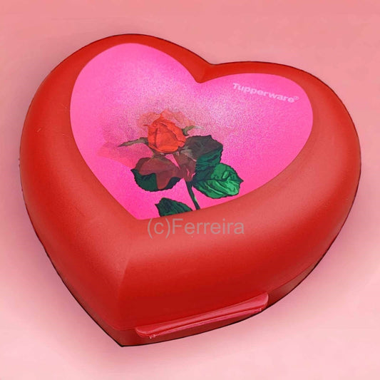 TUPPERWARE S31 HERZLICH HERZDOSE BROTDOSE HOLOGRAMM SONDERMODELL