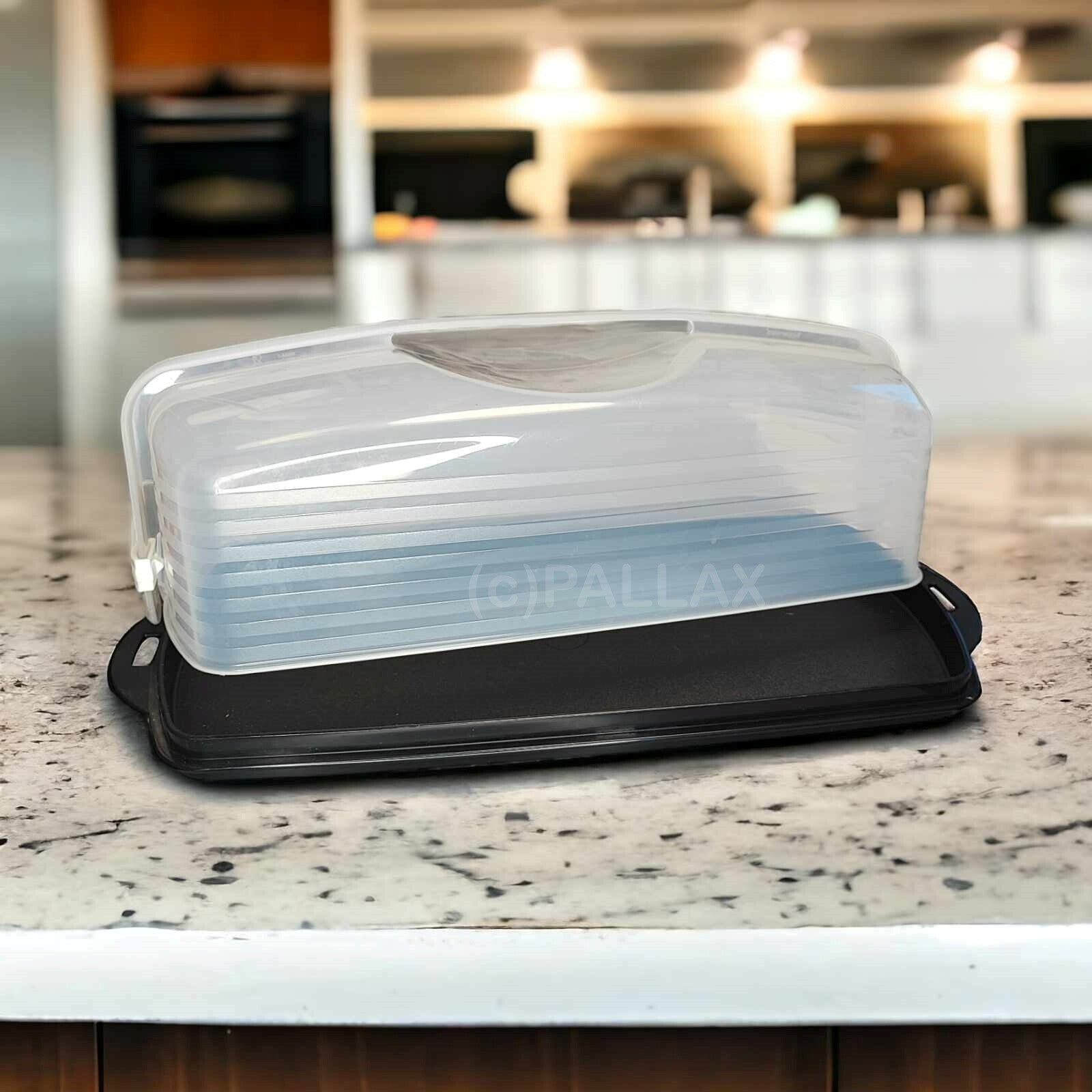 TUPPERWARE C99 KÖNIGSKUCHEN-BEHÄLTER SCHWARZ TORTENBEHÄLTER