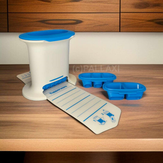 TUPPERWARE D203 TUPPER MULTI-PRESSE BLAU WEISS TEIGPRESSE NUDELPRESSE