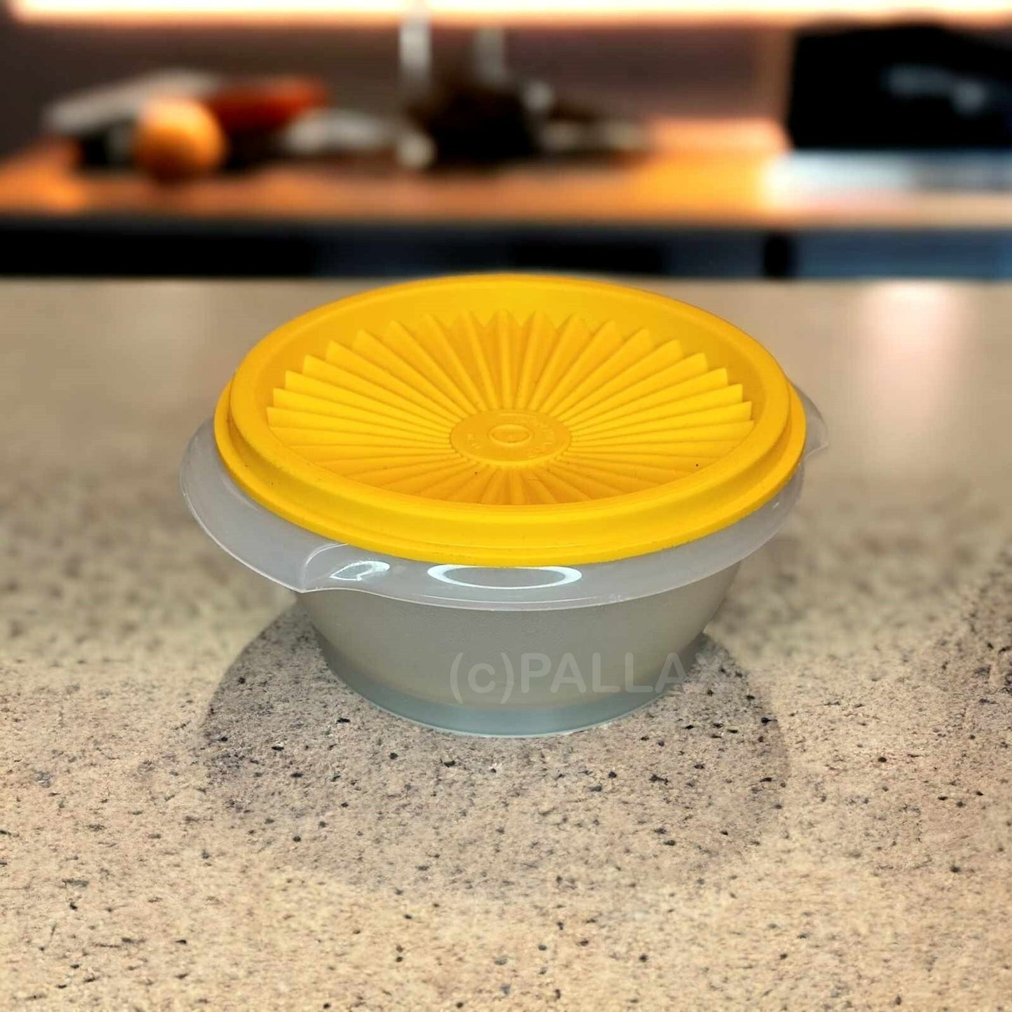 TUPPERWARE B19 SONNEN-TRIO SCHÜSSEL 350 ML GELB VORRATSDOSE VINTAGE