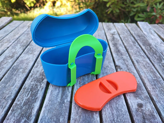 TUPPERWARE BIKER-BOX FAHRRAD-BOX PICKNICK-BOX SONDERMODELL BLAU