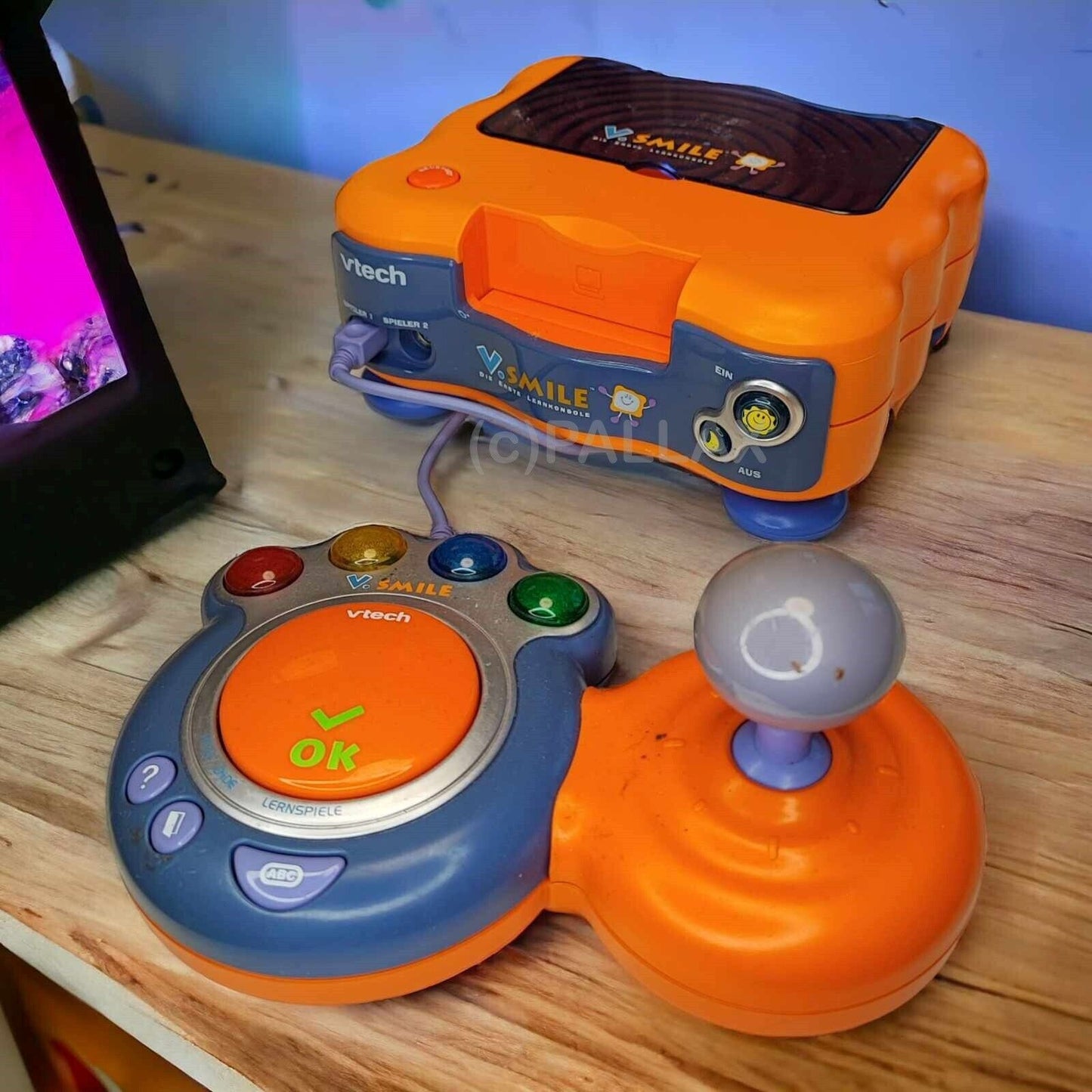 VTECH V SMILE KONSOLE SPIELKONSOLE ORANGE LILA