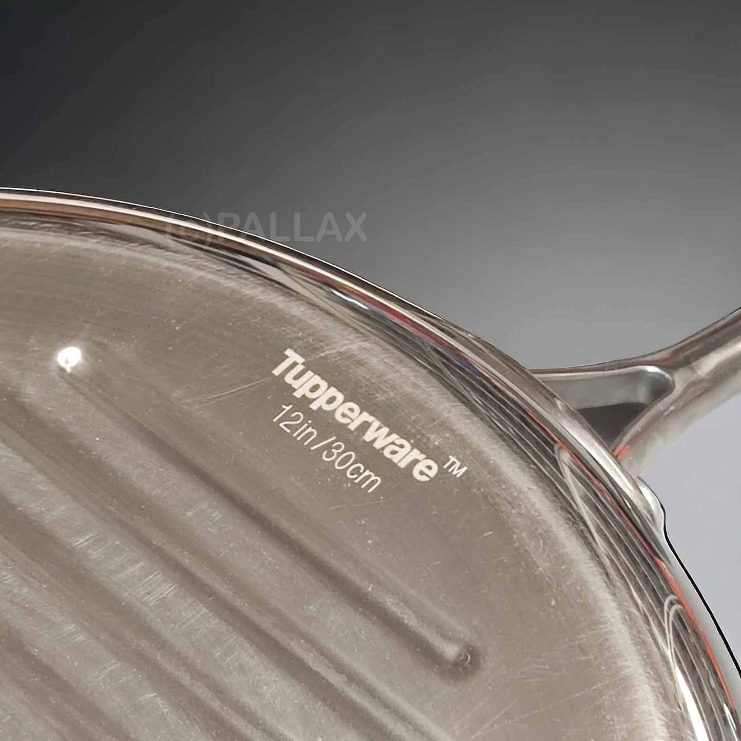 TUPPERWARE CHEF-SERIE GRILLPFANNE Ø 30,5 CM EDELSTAHL SONDERMODELL
