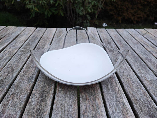 TUPPERWARE C117 ELEGANZIA SERVIERSCHALE WEISS SONDERFARBE