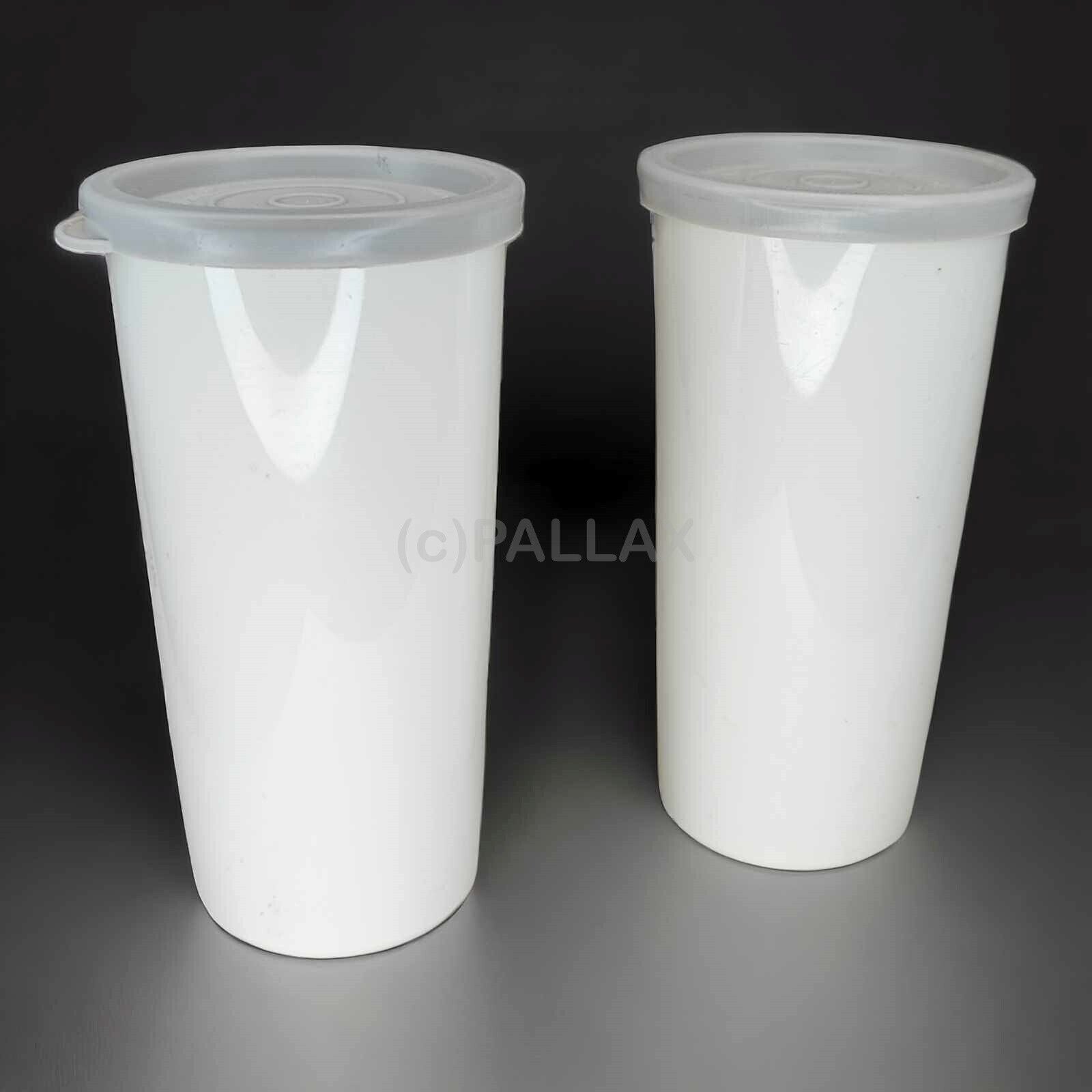 TUPPERWARE C08 BECHER-SATZ 2x 170 ML WEISS GRAU VORRATSDOSE