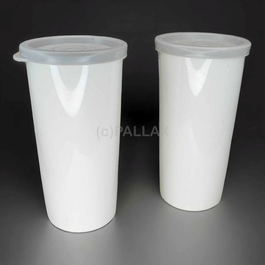 TUPPERWARE C08 BECHER-SATZ 2x 170 ML WEISS GRAU VORRATSDOSE