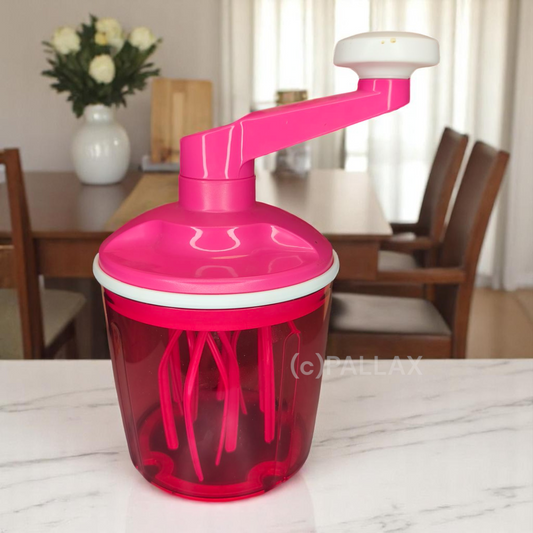 TUPPERWARE D146 SPEEDY-CHEF 1,25 L ROSA EASY-MIX SAHNE RÜHRGERÄT MIXER