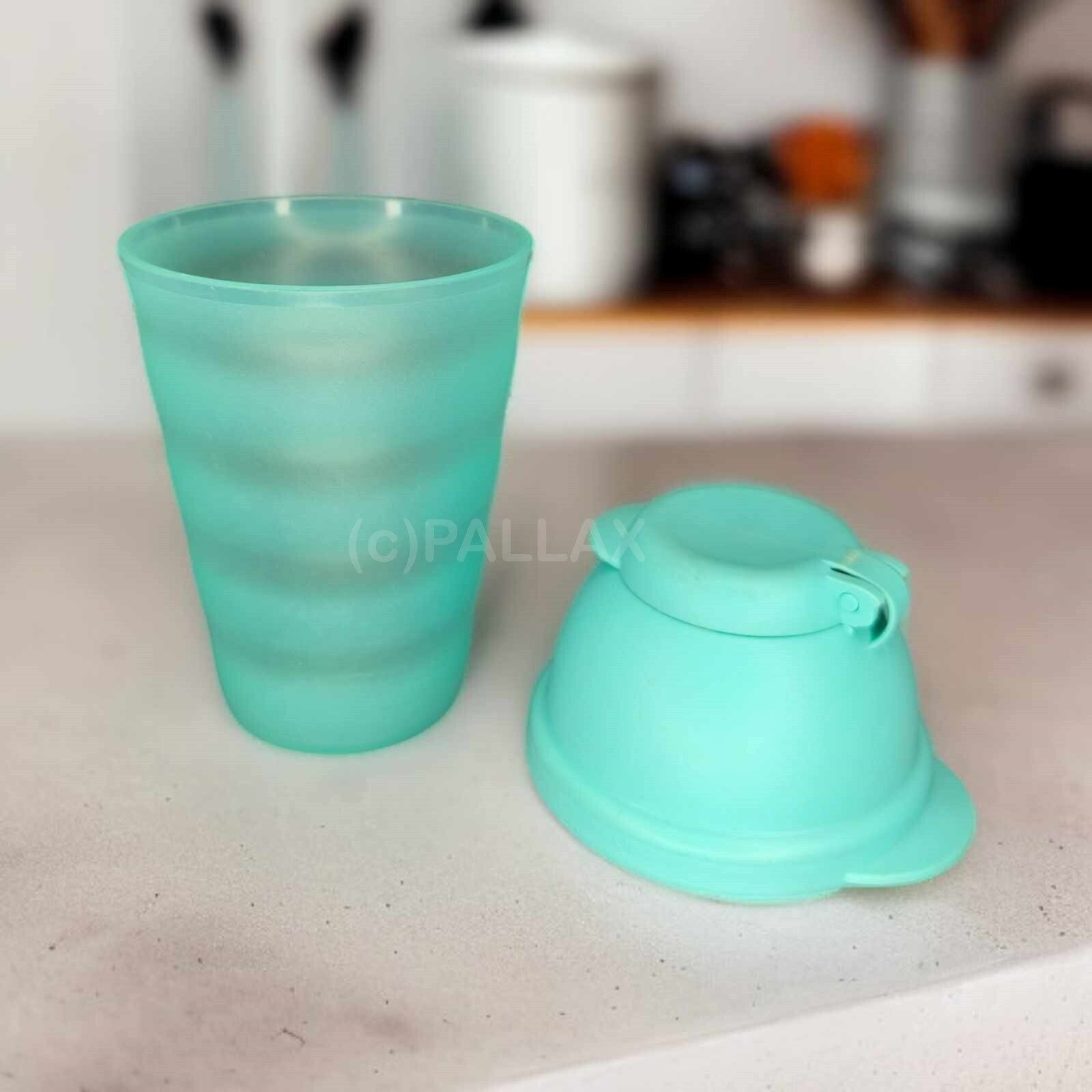 TUPPERWARE J21 JUNGE WELLE SCHÜTTELBECHER 330 ML MINT MIX-BECHER SHAKER