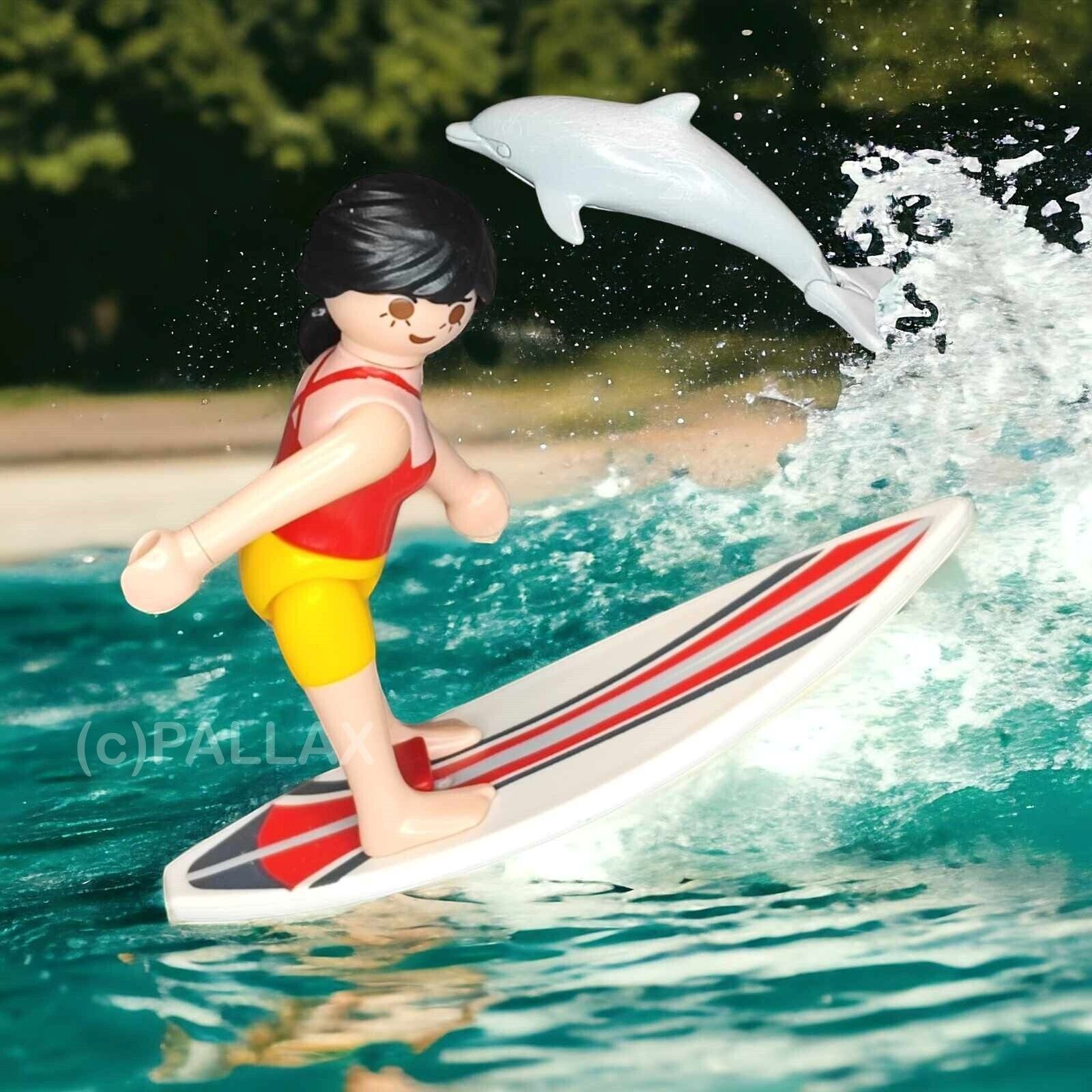 PLAYMOBIL 70423 SURFERIN MIT DELFIN  + BOX / 2020