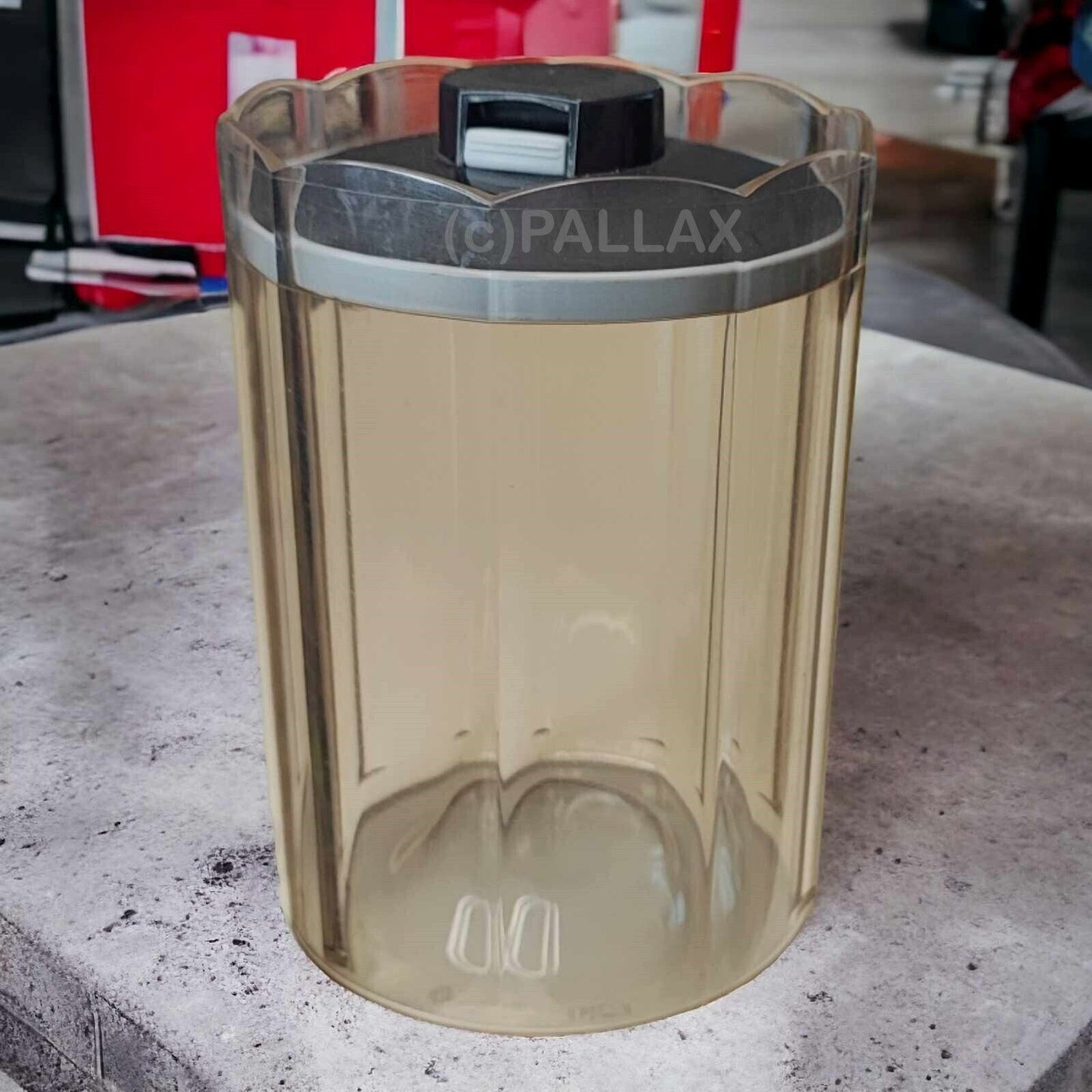TUPPERWARE SKYLINER 1,25 L KAFFEE-DOSE VORRATSDOSE SCHWARZ GRAU