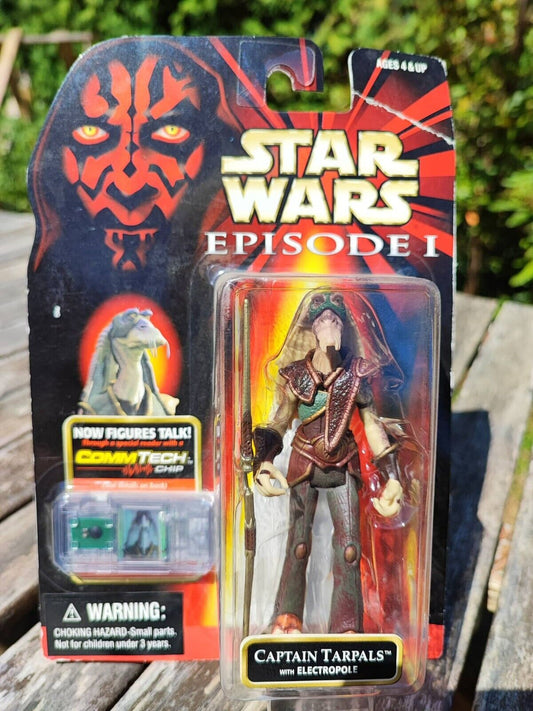 AUSPACKER - STAR WARS EPISODE 1 CAPTAIN TARPALS (WAVE 3) MOC / HASBRO 1999