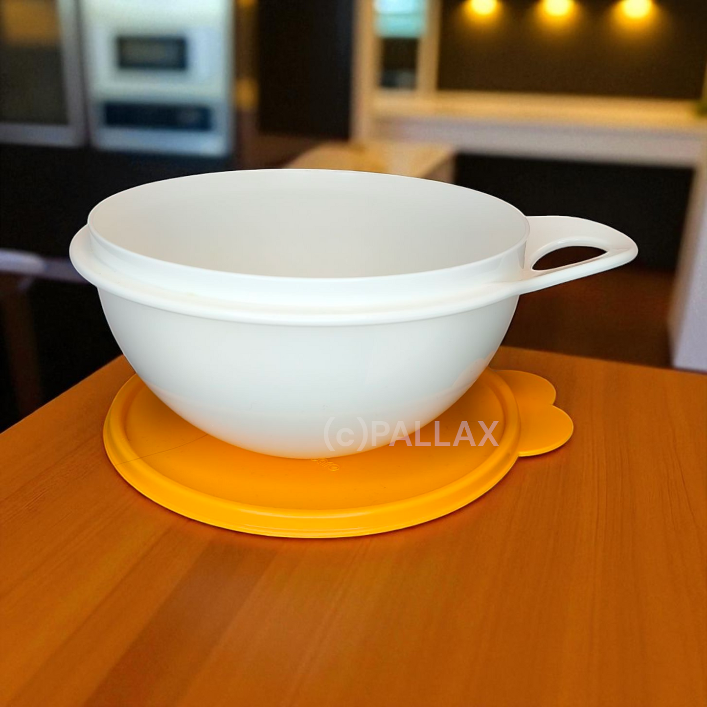 TUPPERWARE BACKSCHÜSSEL 1,4 L ORANGE WEISS SONDERMODELL
