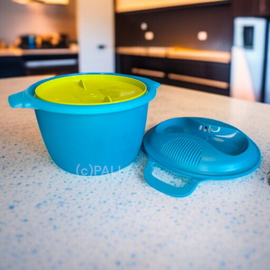 TUPPERWARE I56 REIS-MEISTER 2,2 L TÜRKIS REISKOCHER MIKROWELLE