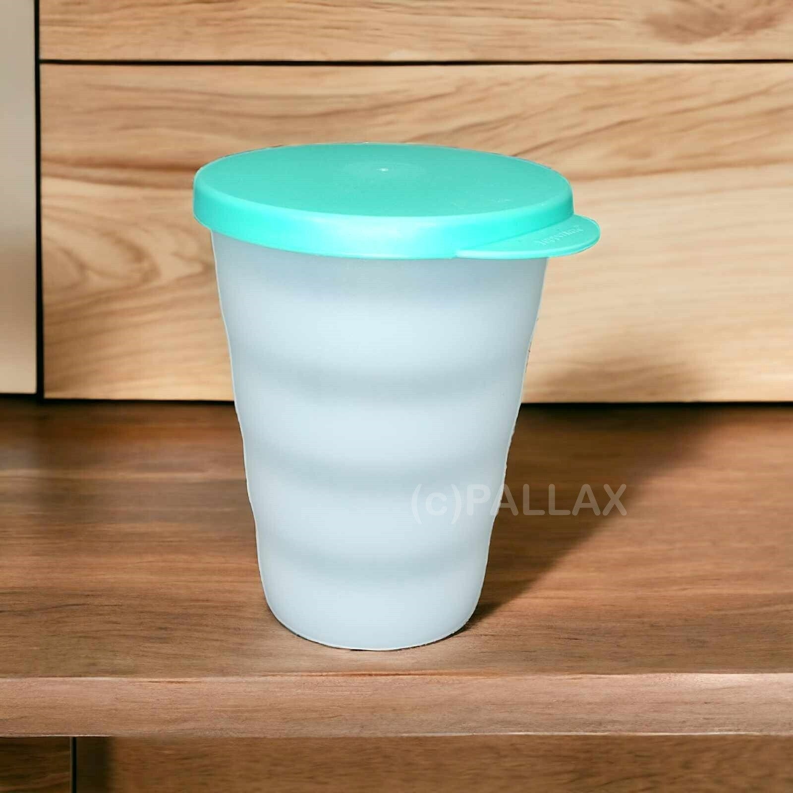 TUPPERWARE J16 JUNGE WELLE BECHER 330 ML TÜRKIS WEISS TRINKBECHER