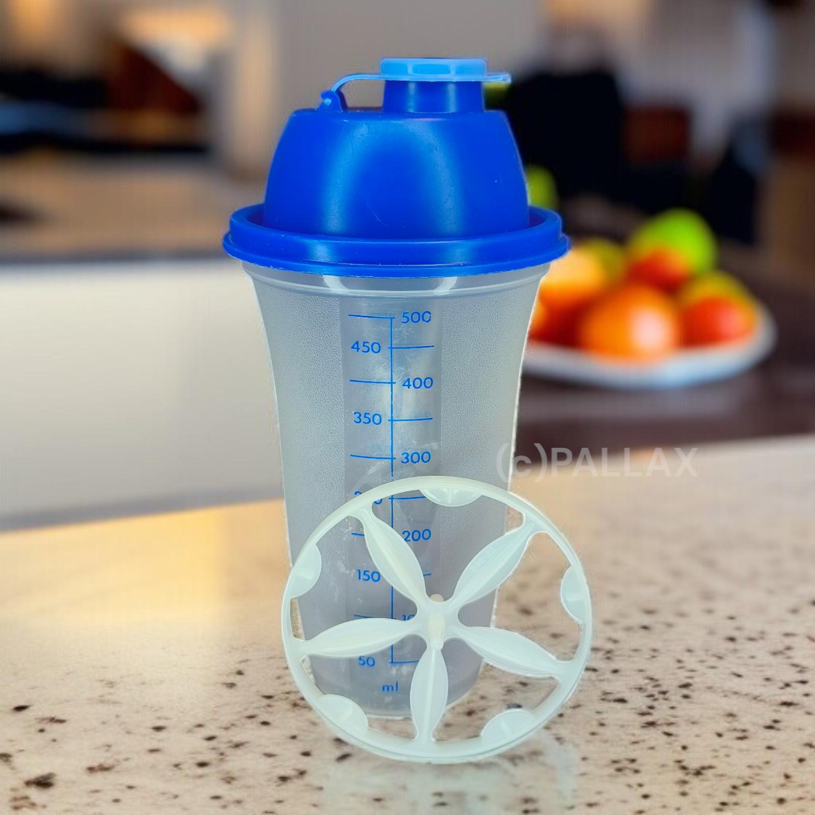 TUPPERWARE D10 MIX-FIX 500 ML BLAU SHAKER SCHÜTTELBECHER MIX-BECHER