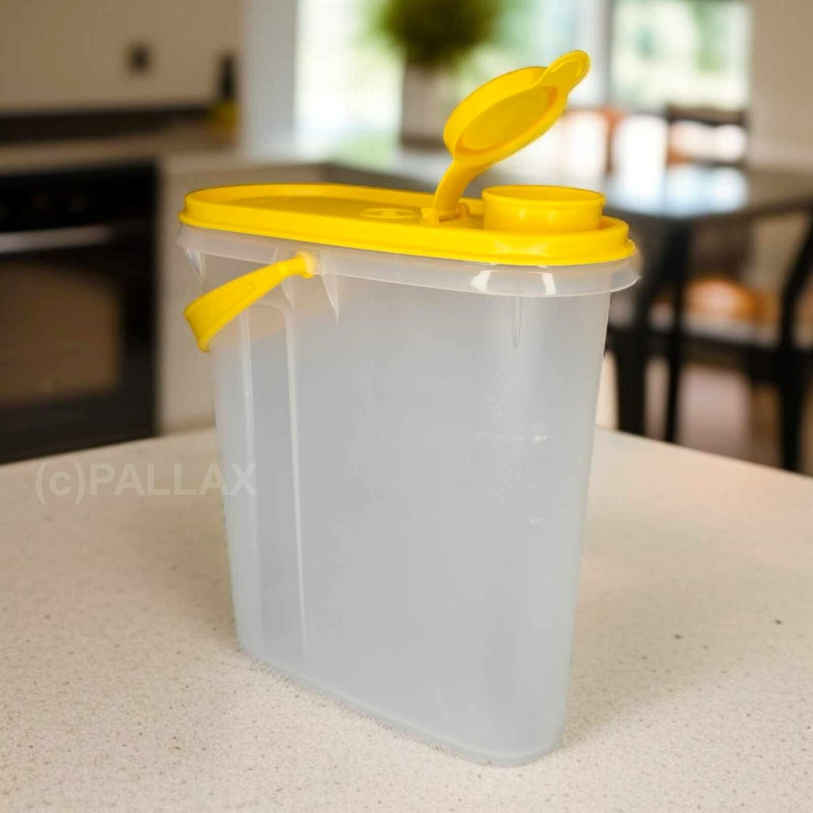 TUPPERWARE A29 MUNDSCHENK 2,0 L GELB SAFTKANNE MILCHKANNE MIT HENKEL