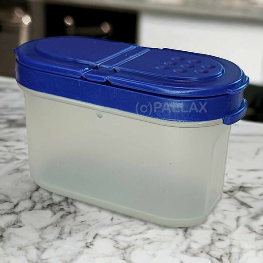 TUPPERWARE A90 GEWÜRZ-ZWERG 120 ML BLAU GEWÜRZ-STREUER SALZ PFEFFER