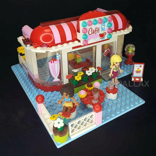 LEGO 3061 FRIENDS CAFÈ STRASSEN-CAFÈ + BOX + BAUPLAN